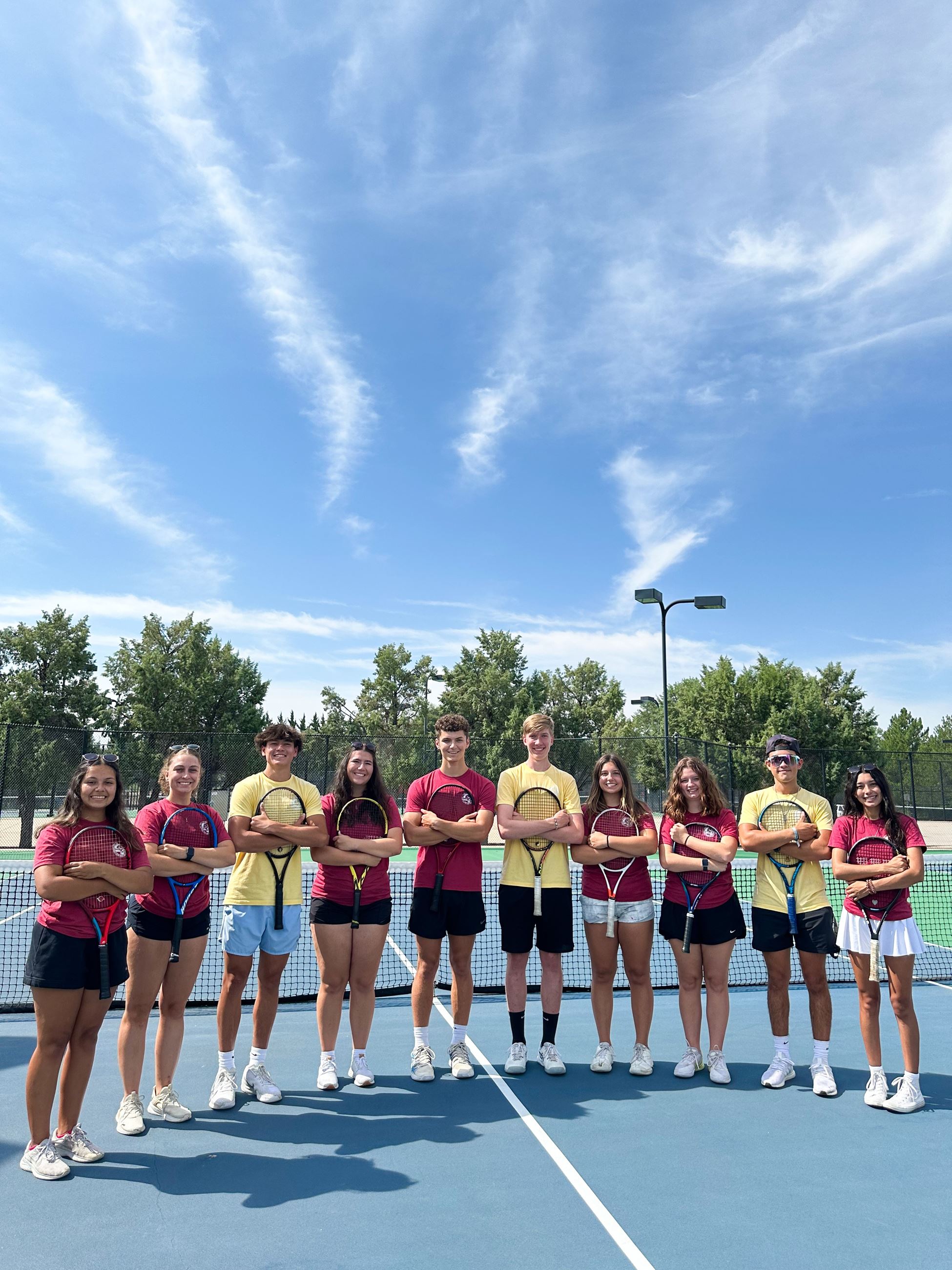 Tennis instructor group picture 