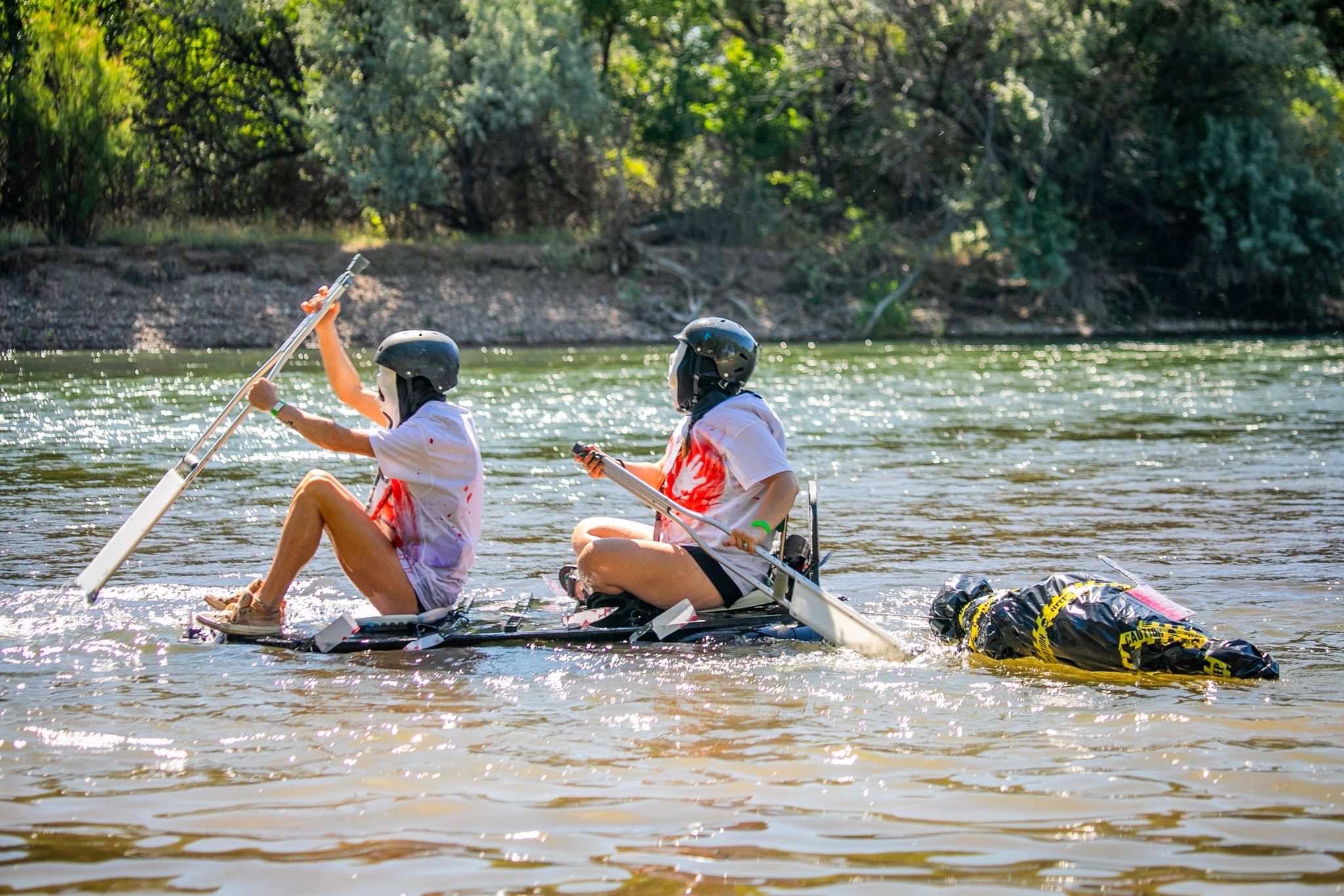 BYOB Race 2 person crew taking off - the river slashers