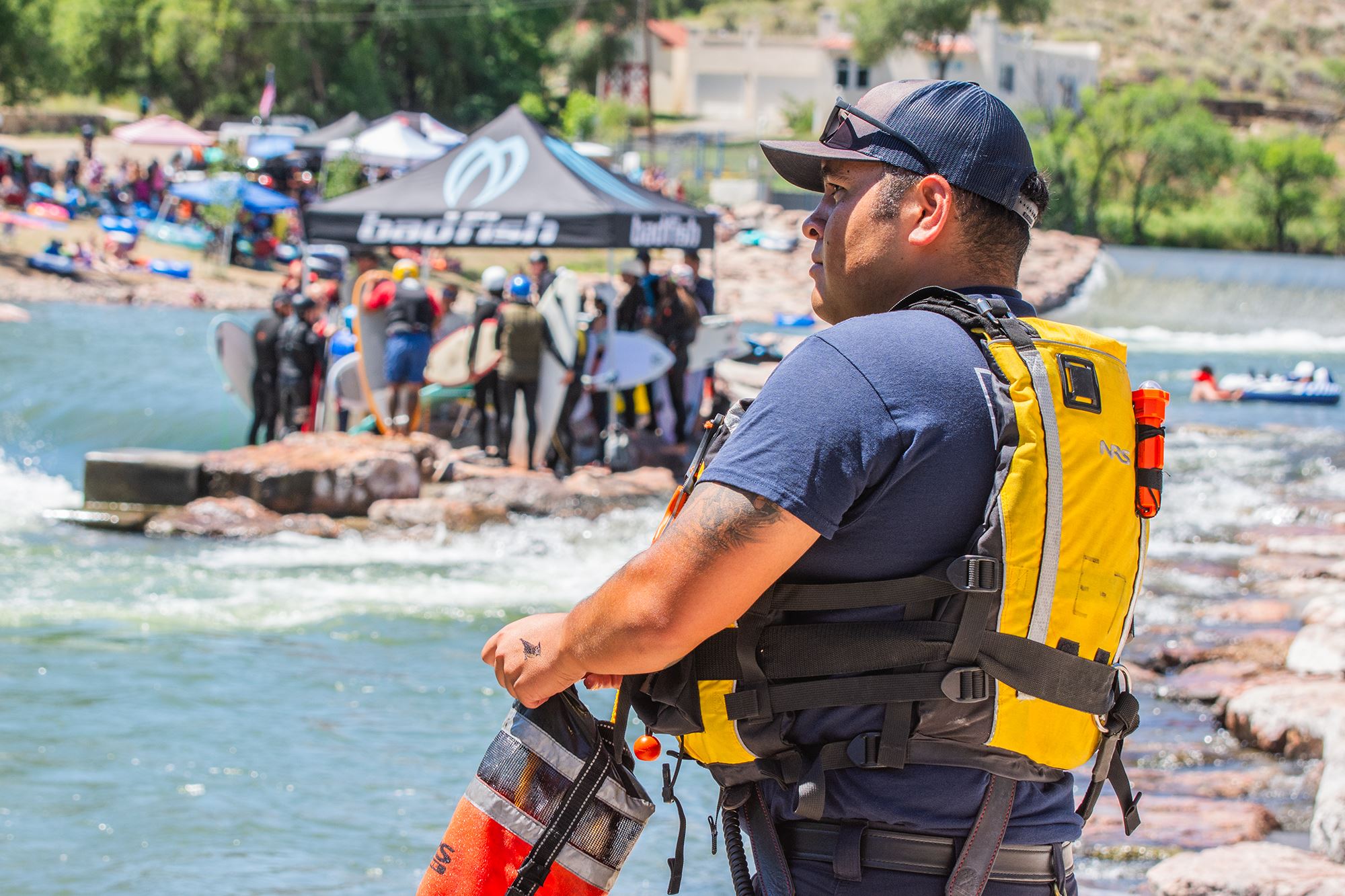 First Responder watching over water during SCARF 2025
