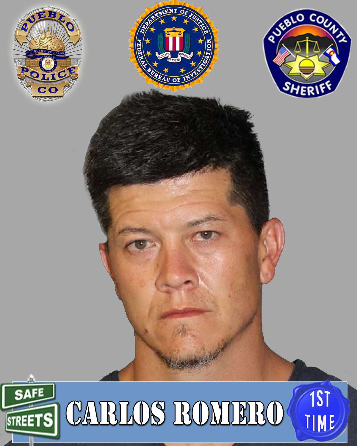 Safe Streets Wanted Photo of Carlos Romero