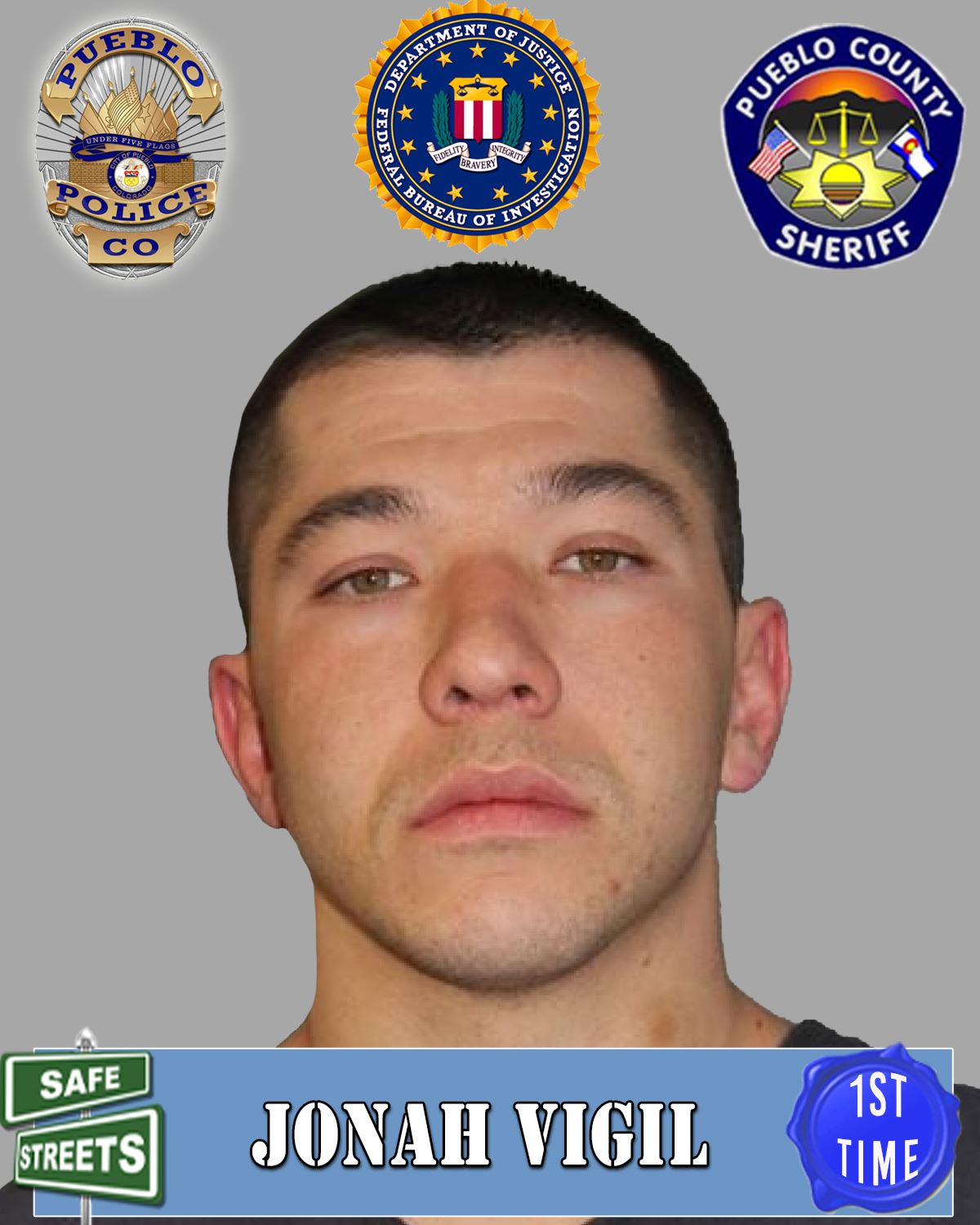 Safe Streets Wanted Photo of Jonah Vigil