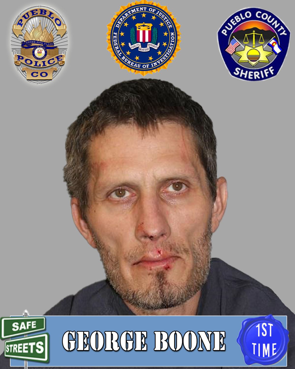 Safe Streets Wanted Criminal George Boone