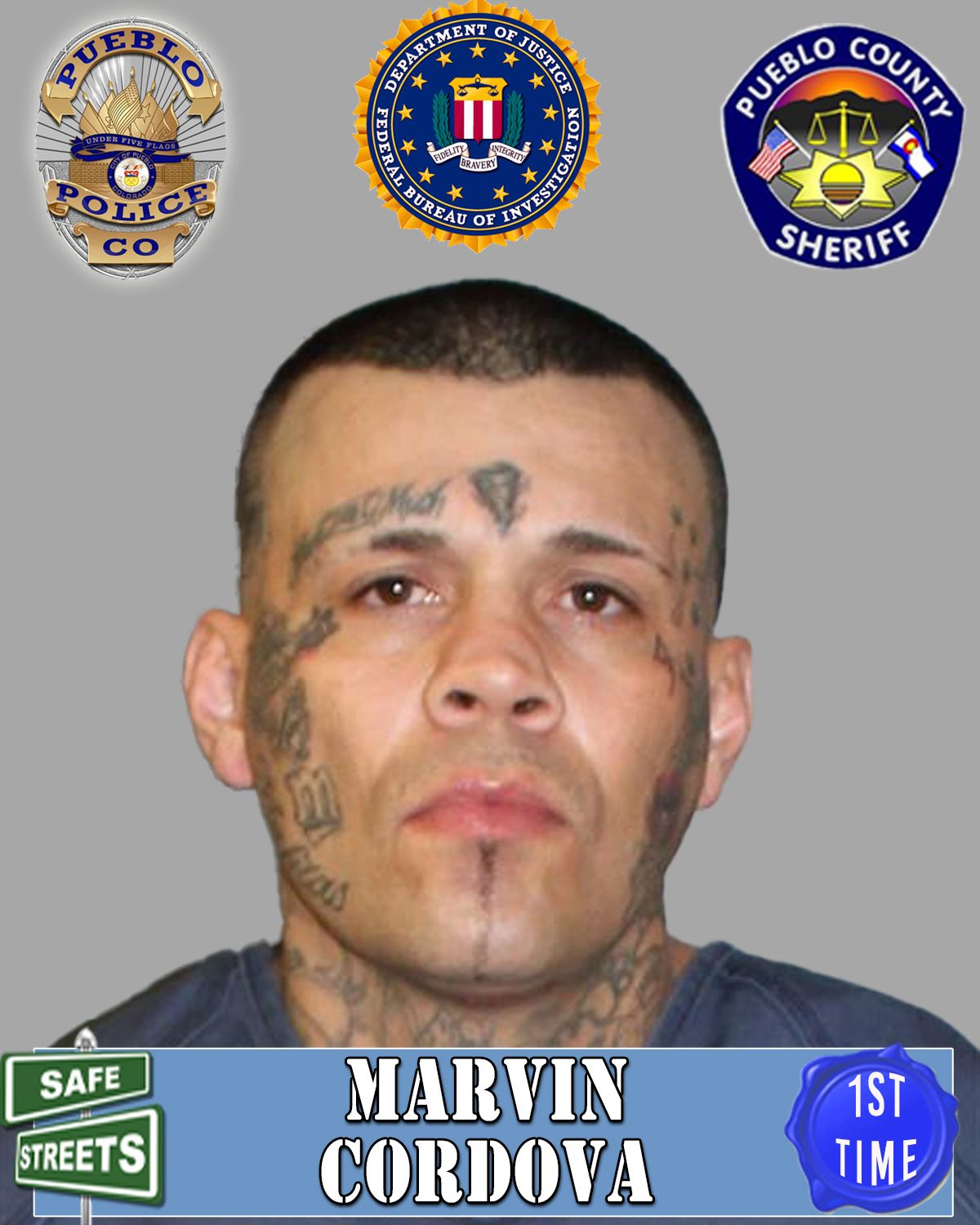 Booking Photo of Marvin Cordova