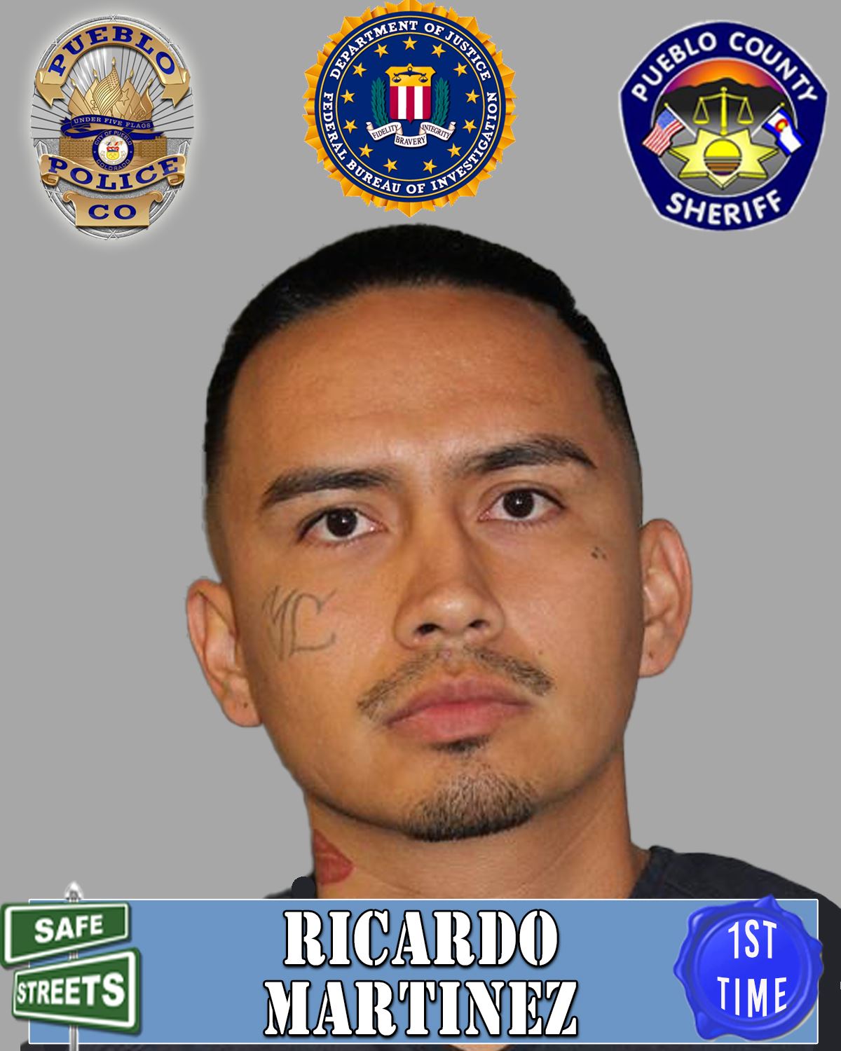 Safe Streets Wanted Criminal Ricardo Martinez