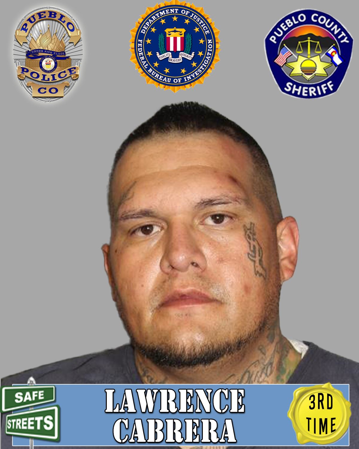 Safe Streets Wanted Lawrence Cabrera