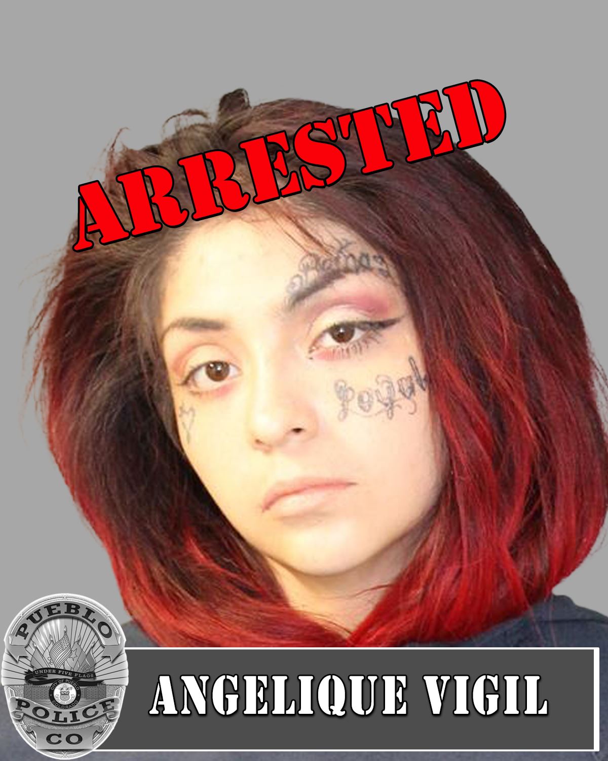 Arrest Photo of 21-year-old Angelique Vigil