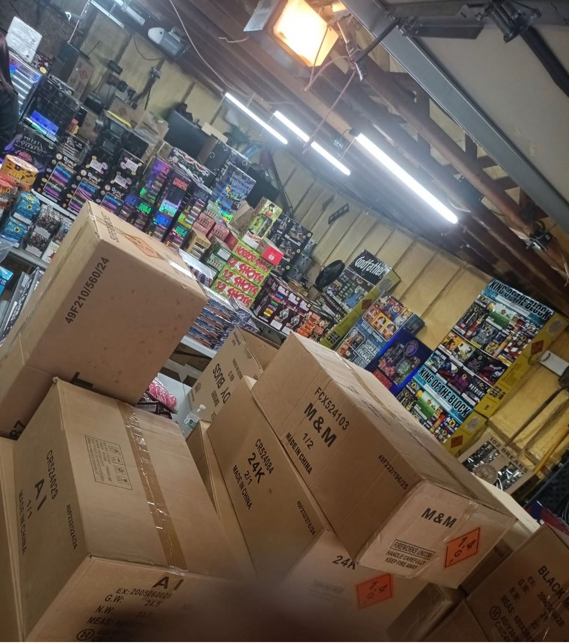 Photo of Seized Fireworks