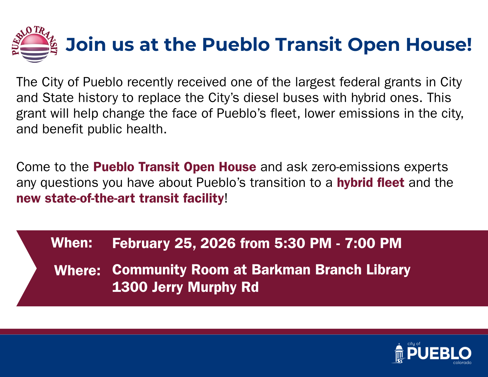 Pueblo Transit Postcard